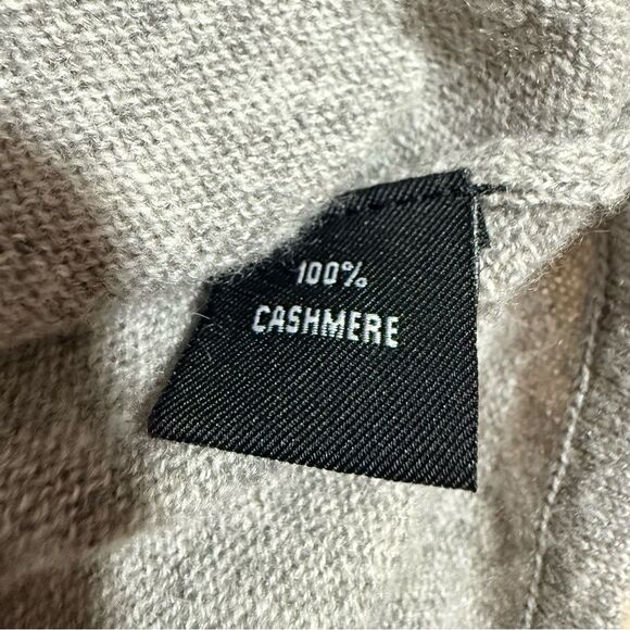 DUNEDIN 100% Cashmere Cardigan Blazer Sweater Light Heather Gray XLarge - Picture 5 of 6